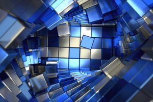 Cubic 3d Geometry 4k (2932x2932) Resolution Wallpaper