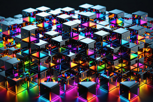 Abstraction Cubes (1280x800) Resolution Wallpaper