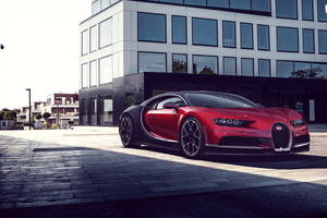 Bugatti Chiron Red Wallpaper