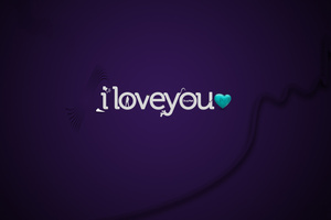 I Love U Typo (1280x1024) Resolution Wallpaper