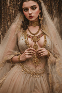 Ancient Girl With Jewellery (320x480) Resolution Wallpaper