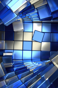 Cubic 3d Geometry 4k (480x800) Resolution Wallpaper