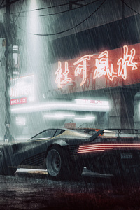 Cyberpunk 2077 Car 4k Art (1080x2400) Resolution Wallpaper