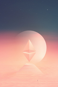 Ethereum Illustration (360x640) Resolution Wallpaper