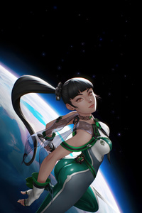 Eve In Stellar Blade Game (480x854) Resolution Wallpaper