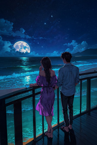 Evening Night With You (1125x2436) Resolution Wallpaper