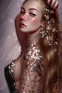 Female Portrait Fantasy (1080x2160) Resolution Wallpaper