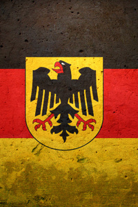 Germany Flag Logo (240x320) Resolution Wallpaper