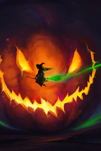 Halloween Witch 4k (800x1280) Resolution Wallpaper