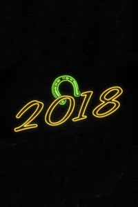 Happy New Year 2018 4k (480x854) Resolution Wallpaper