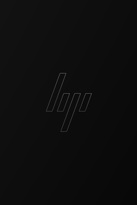 Hp Logo Black 8k (2160x3840) Resolution Wallpaper