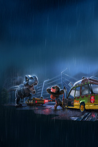 Jurassic Park Adventure (750x1334) Resolution Wallpaper