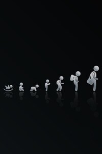 Life Cycle Minimalism (240x400) Resolution Wallpaper