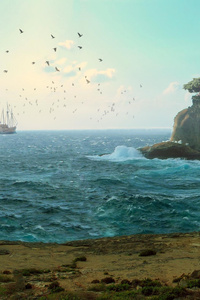 Lost Sail (480x800) Resolution Wallpaper