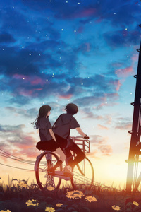 Love On Two Wheels (1125x2436) Resolution Wallpaper