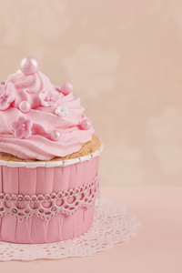 Pink Cupcake (1440x2960) Resolution Wallpaper