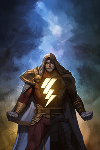 Shazam X Black Adam (320x568) Resolution Wallpaper