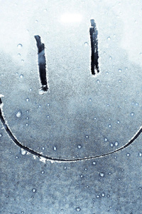 Smiley On Window (1080x2160) Resolution Wallpaper