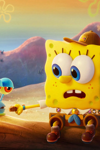 SpongeBob And Gary Cute 4k (750x1334) Resolution Wallpaper