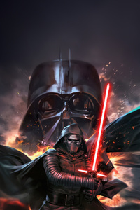 The Darth Vader Dark Power (2160x3840) Resolution Wallpaper