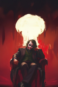 The Joker Throne (1080x1920) Resolution Wallpaper