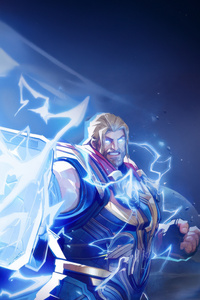 Thor Marvel Rivals Game (1080x2400) Resolution Wallpaper