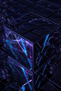 3d Cube Art 4k (480x800) Resolution Wallpaper