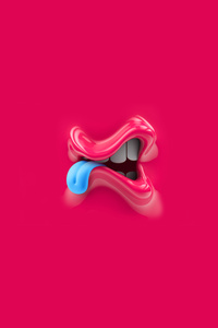 3d Tongue (480x800) Resolution Wallpaper