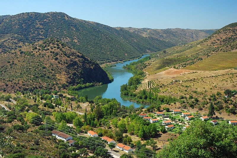 Rio Duero, Castille y Leon, Spain - South and north west Spain - September 2010