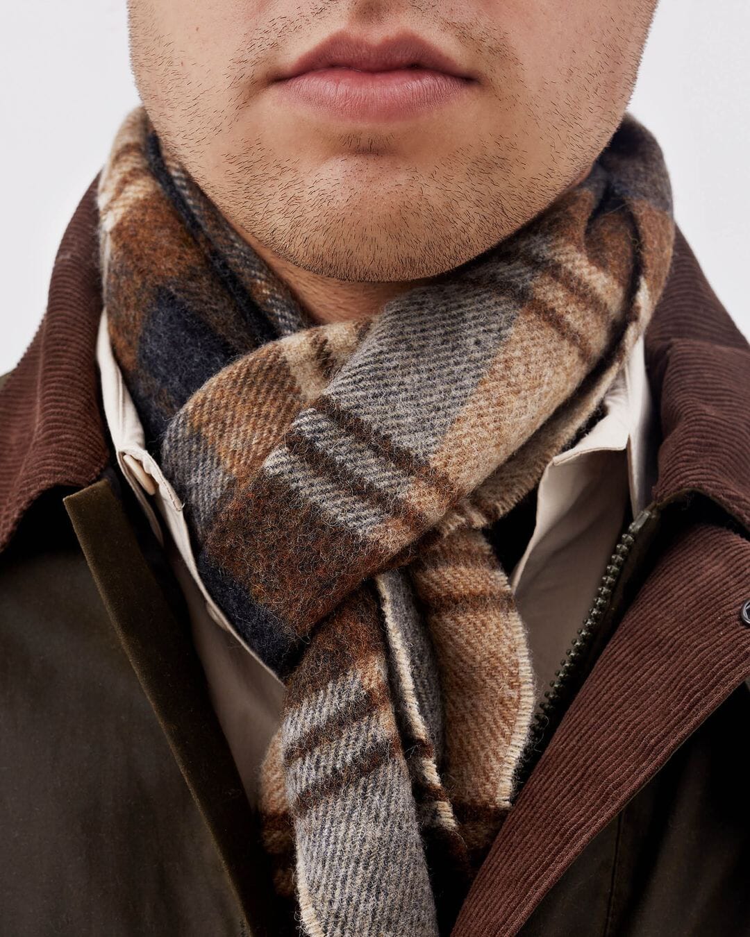 Norse Projects: Moon Lambswool Checked Scarf