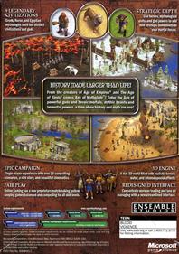 Age of Mythology - Box - Back Image