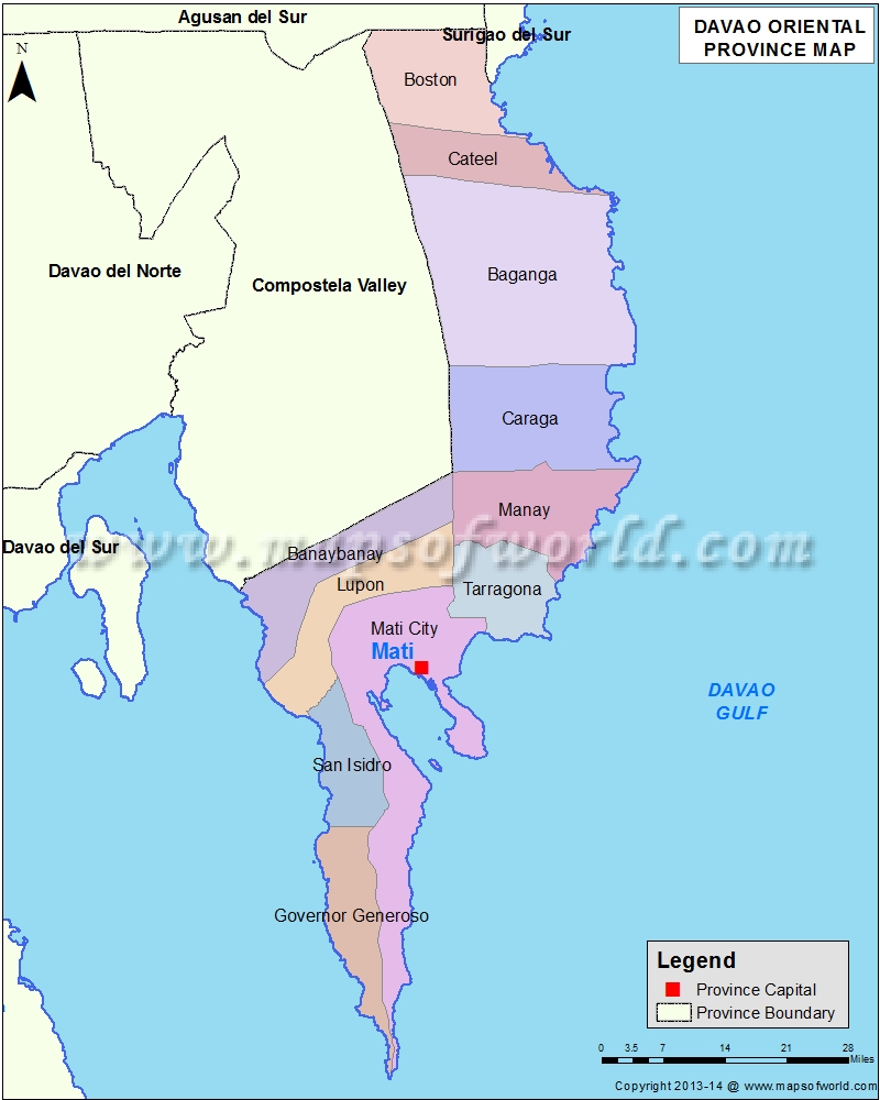 Physical Map Of Davao Oriental - vrogue.co