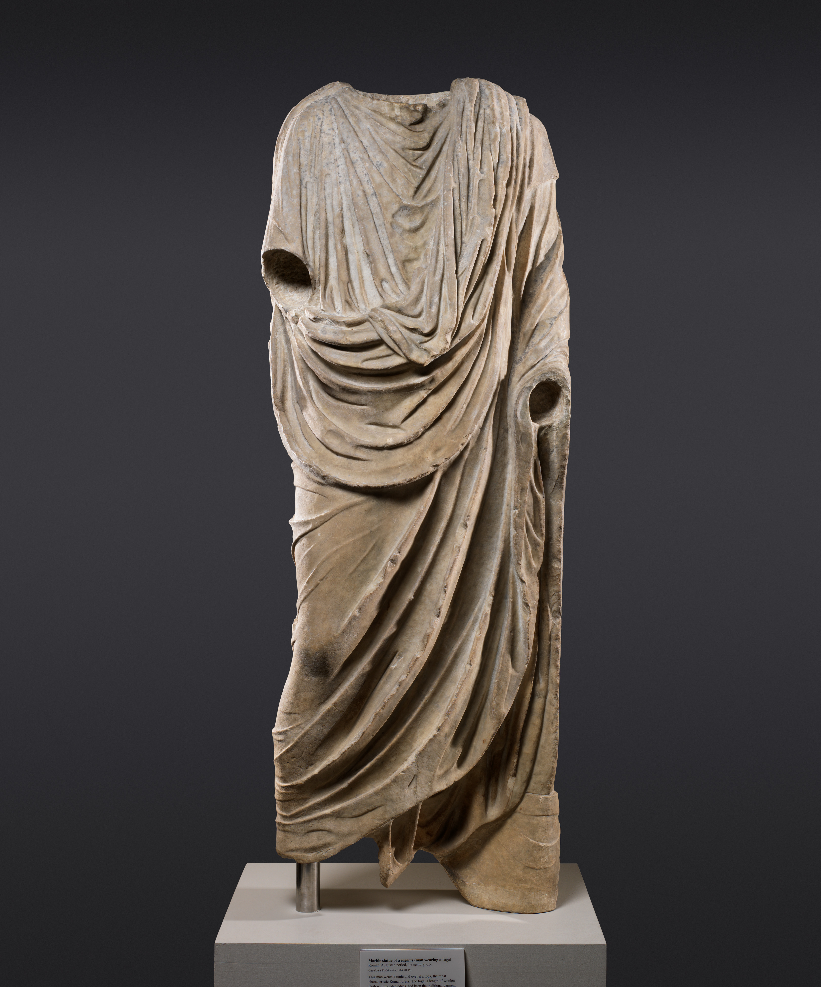 Ancient Roman Toga Statue