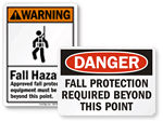 Fall Protection Signs