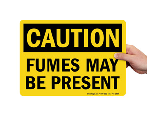 Danger Hazardous Fumes Signs