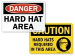 Hard Hat Area Signs