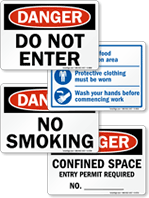 Workplace Safety Signs