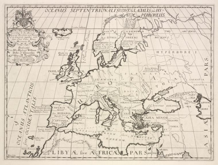 A new map of Europe according to its ancient general divisions and names of  its countries together with their chief cities, rivers, mountains &c. -  NYPL Digital Collections