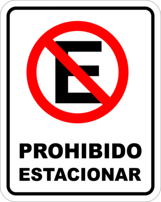 Prohibido Estacionar Logo PNG Vector