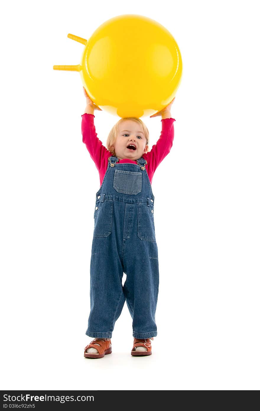 Child with ball