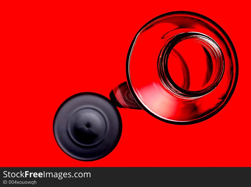 Abstract design of bottle,cap and reflection on red background. Abstract design of bottle,cap and reflection on red background.