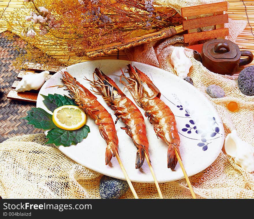 Western Food dish display