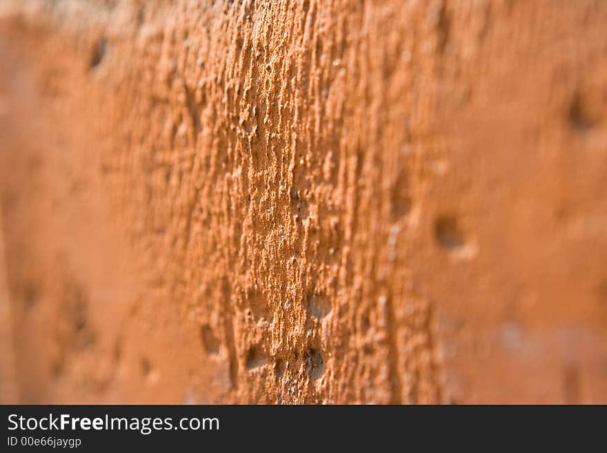 Structure of an old red brick