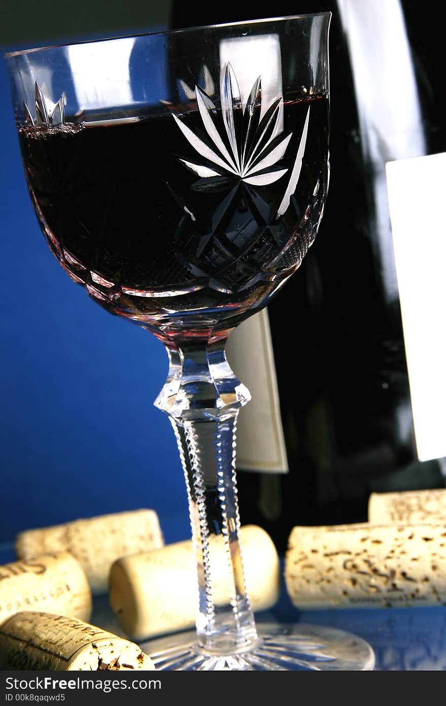 Photo of glass with wine