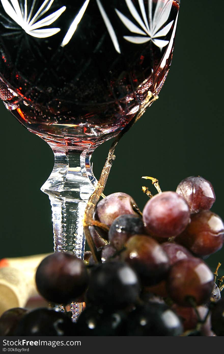 Photo of glass with wine