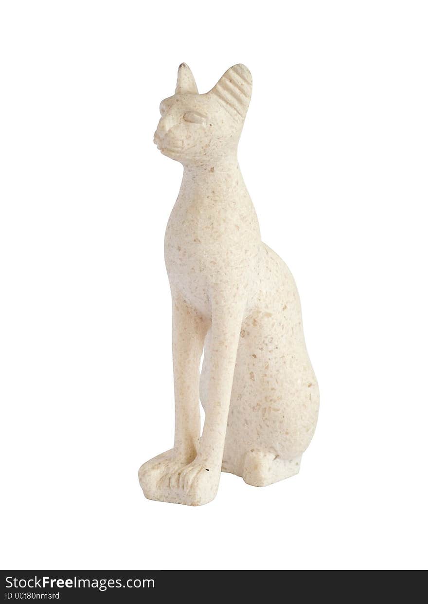 Egyptian alabaster cat