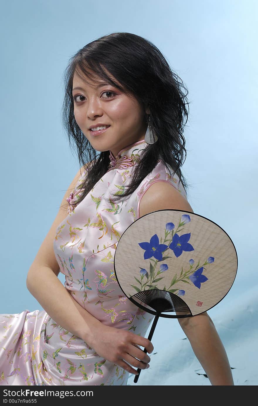 Girl in Chinese Traditional Dress