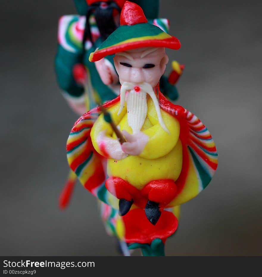 Dough figurine is a kind of chinese traditional handwork, most of those are for myth