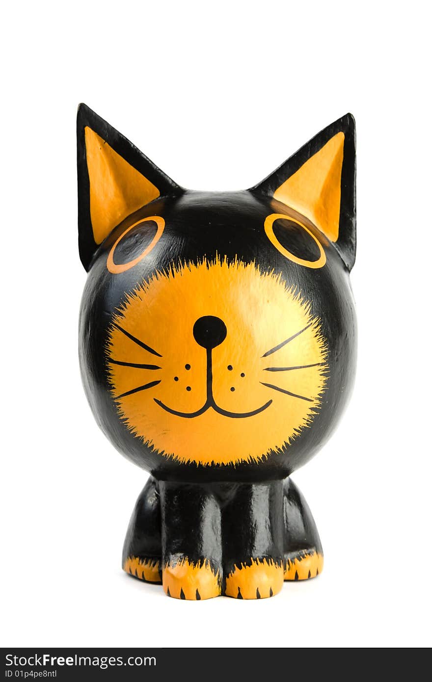 Wooden statuette Cat