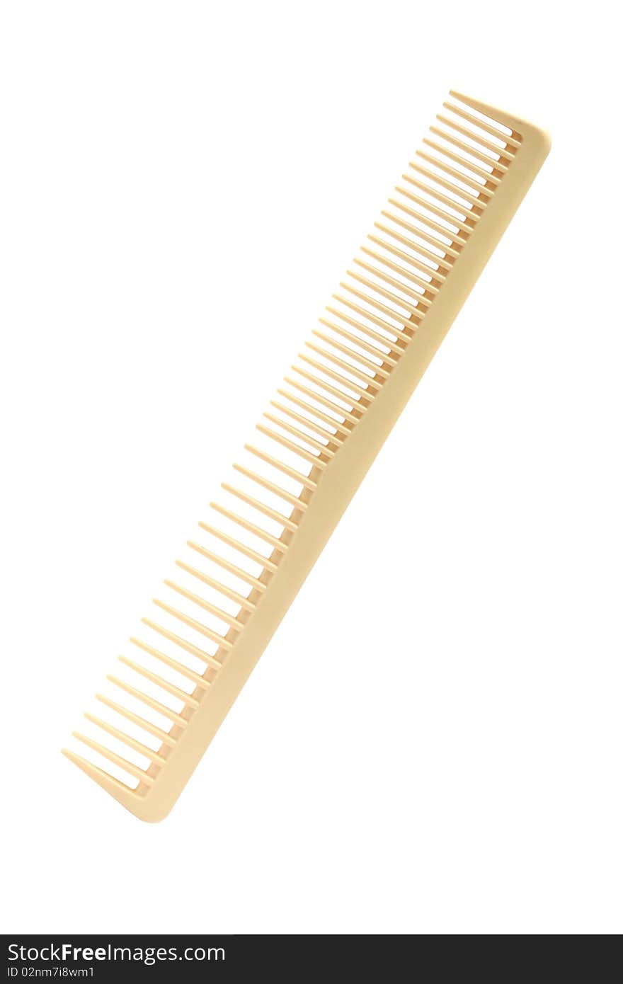 Professional hairdressing comb isolated on a white background. Series: professional hairdressing tools